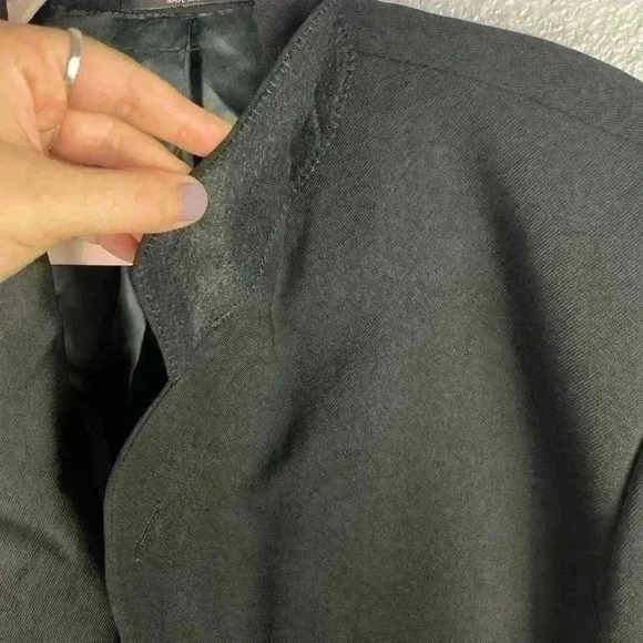 BOSS Hugo Boss Men’s 40L Black Blazer Suit Top Wool Lined Collar Business Sleek - Picture 12 of 12
